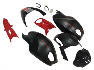 Großhandel Ducati Monster 696 796 1100 1100S Motorrad Verkleidung 2008-2012 - Rot Matt Schwarz Monster