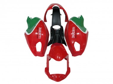 Großhandel Ducati Monster 696 796 1100 1100S Motorrad Verkleidung 2008-2012 - Rot Weiss Grun
