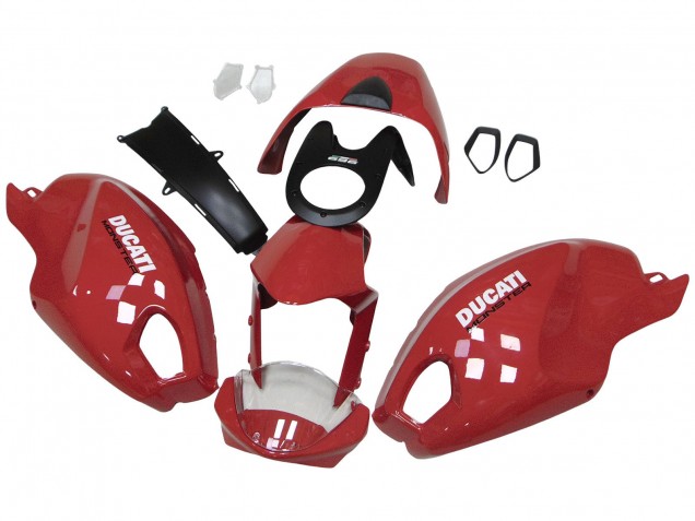 Großhandel Ducati Monster 696 796 1100 1100S Motorrad Verkleidung 2008-2012 - Rot Weiss