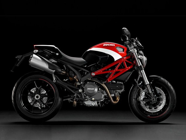 Großhandel Ducati Monster 696 796 1100 1100S Motorrad Verkleidung 2008-2012 - Weiss Rot