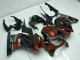 Großhandel Kawasaki EX250 Motorrad Verkleidung 2008-2012 - Glanzendes Schwarz Kastanienbraun Rot