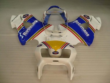 Großhandel Honda VFR 800 Motorrad Verkleidung 1998-2001 - Weiss Blau Gold Rothmans
