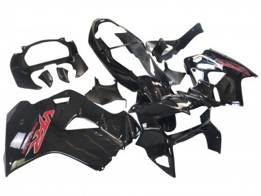 Großhandel Honda VFR 800 Motorrad Verkleidung 1998-2001 - Glanzendes Schwarz Rot Aufkleber
