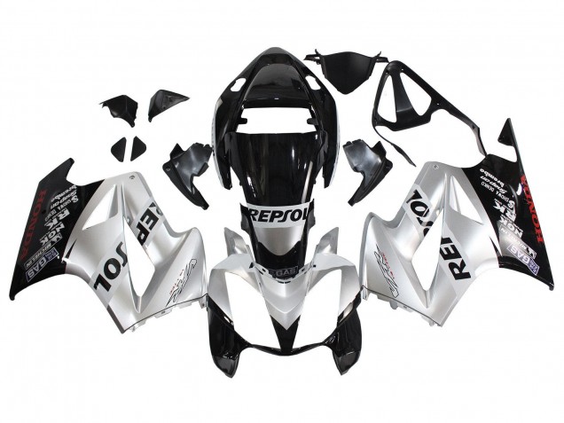 Großhandel Honda VFR 800 Motorrad Verkleidung 2002-2013 - Silber Glanzendes Schwarz Repsol