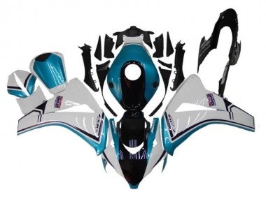 Großhandel Honda CBR1000RR Motorrad Verkleidung 2008-2011 - Weiss Blau Glanzendes Schwarz