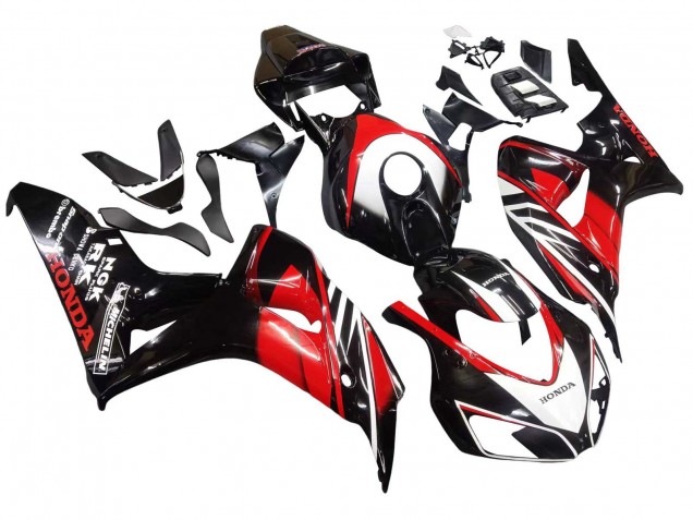 Großhandel Honda CBR1000RR Motorrad Verkleidung 2006-2007 - Rot Glanzendes Schwarz