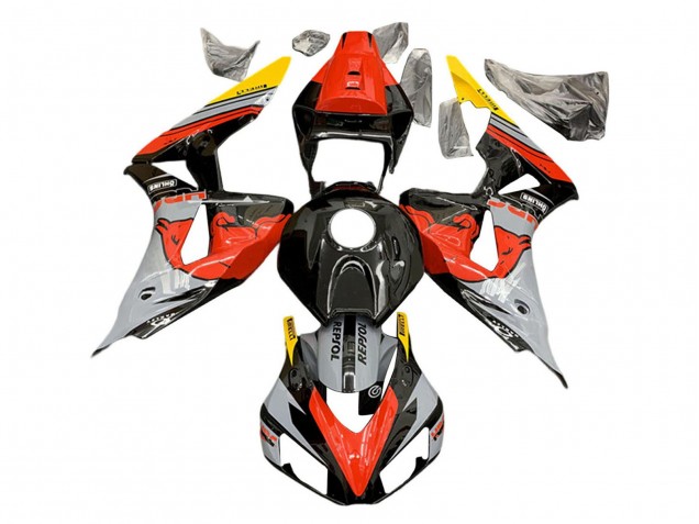 Großhandel Honda CBR1000RR Motorrad Verkleidung 2006-2007 - Nardo Grau Rot Gelb Glanzendes Schwarz Red Bull Repsol HRC