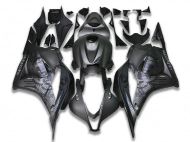 Großhandel Honda CBR600RR Motorrad Verkleidung 2009-2012 - Schwarz Grau Totenkopf