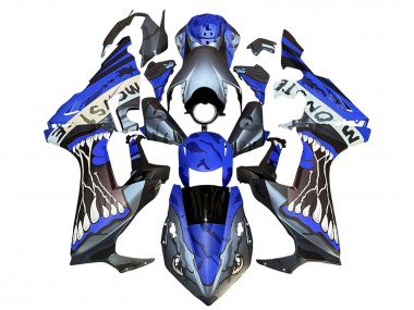 Großhandel Honda CBR1000RR Motorrad Verkleidung 2017-2023 - Blau Grau Glanzendes Schwarz Monster