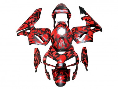 Großhandel Honda CBR600RR Motorrad Verkleidung 2003-2004 - Schwarz Rot Grau Camouflage