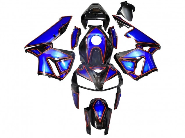 Großhandel Honda CBR600RR Motorrad Verkleidung 2005-2006 - Blau Schwarz mit Rot Linie