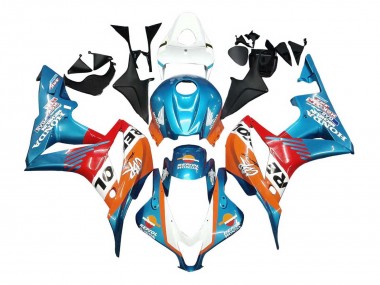 Großhandel Honda CBR600RR Motorrad Verkleidung 2007-2008 - Orange Weiss Rot Blau Repsol