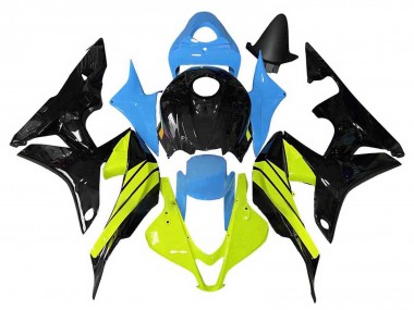 Großhandel Honda CBR600RR Motorrad Verkleidung 2007-2008 - Blau Gelb Glanzendes Schwarz