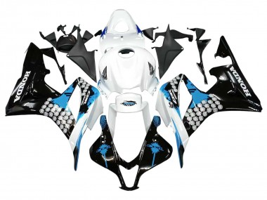 Großhandel Honda CBR600RR Motorrad Verkleidung 2007-2008 - Weiss Hellblau Glanzendes Schwarz
