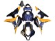 Großhandel Honda CBR600RR Motorrad Verkleidung 2007-2008 - Orange Dunkel Blau Trick Star 06