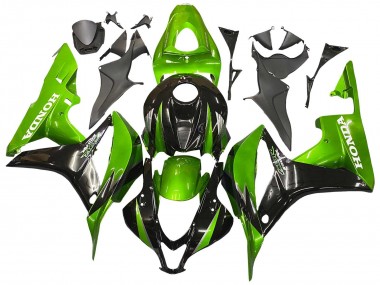 Großhandel Honda CBR600RR Motorrad Verkleidung Kit 2007-2008 - Grun Glanzendes Schwarz