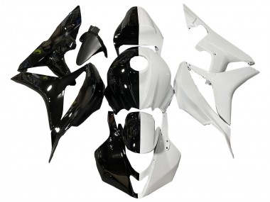 Großhandel Honda CBR600RR Motorrad Verkleidung 2007-2008 - Weiss Glanzendes Schwarz Geteiltes
