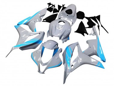 Großhandel Honda CBR600RR Motorrad Verkleidung 2007-2008 - Glanzendes Grau Hellblau
