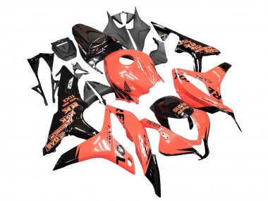 Großhandel Honda CBR600RR Motorrad Verkleidung 2007-2008 - Orange Glanzendes Schwarz Repsol