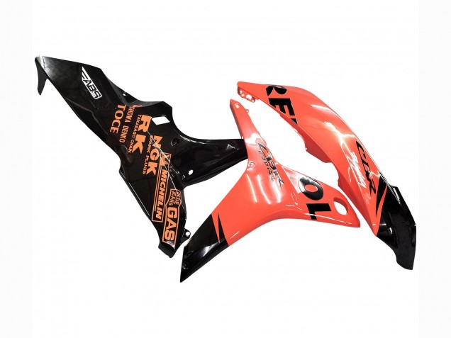 Großhandel Honda CBR600RR Motorrad Verkleidung 2007-2008 - Orange Glanzendes Schwarz Repsol