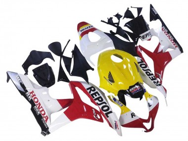 Großhandel Honda CBR600RR Motorrad Verkleidung 2007-2008 - Weiss Gelb Rot Repsol HRC