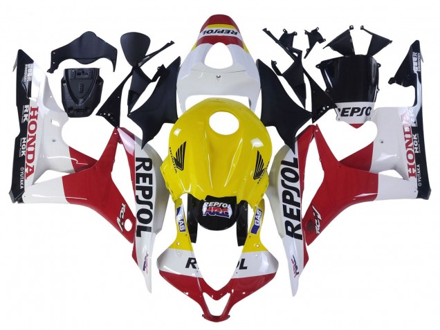 Großhandel Honda CBR600RR Motorrad Verkleidung 2007-2008 - Weiss Gelb Rot Repsol HRC