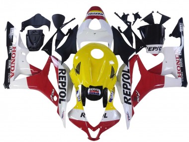 Großhandel Honda CBR600RR Motorrad Verkleidung 2007-2008 - Weiss Gelb Rot Repsol HRC