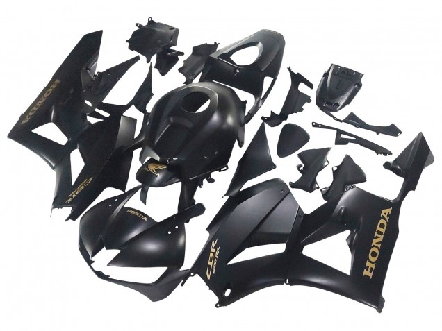 Großhandel Honda CBR600RR Motorrad Verkleidung 2013-2023 - Matt Schwarz Gold Aufkleber