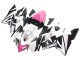 Großhandel Kawasaki ZX10R Motorrad Verkleidung 2004-2005 - Schwarz Rosa Weiss Playboy Motul
