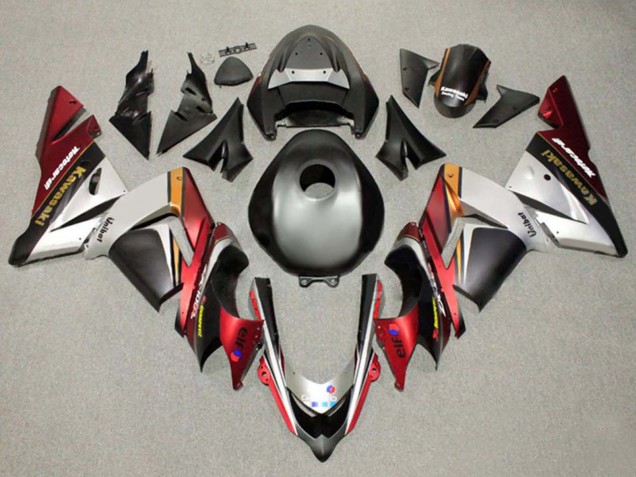 Großhandel Kawasaki ZX10R Motorrad Verkleidung 2004-2005 - Schwarz Silber Rot Orange