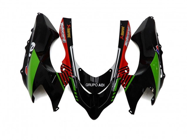 Großhandel Kawasaki ZX10R Motorrad Verkleidung 2004-2005 - Weiss Schwarz Grun Elf
