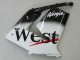 Großhandel Kawasaki ZX10R Motorrad Verkleidung 2004-2005 - Weiss Schwarz West Ninja
