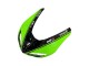 Großhandel Kawasaki ZX10R Motorrad Verkleidung 2006-2007 - Grun Schwarz Elf Touch4 3M