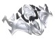 Großhandel Kawasaki ZX10R Motorrad Verkleidung 2006-2007 - Silber Schwarz Ninja