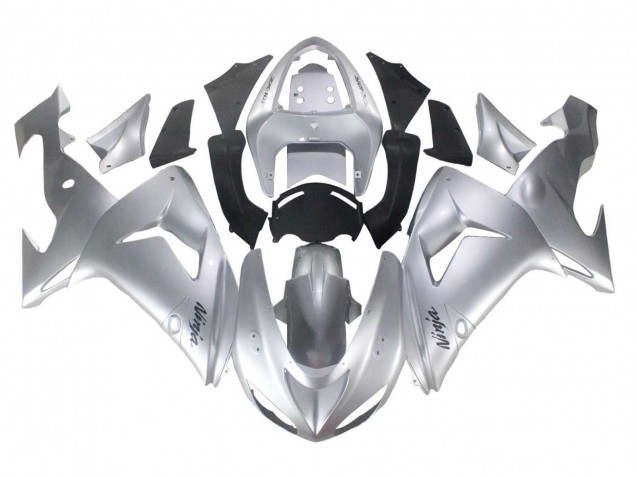 Großhandel Kawasaki ZX10R Motorrad Verkleidung 2006-2007 - Silber Schwarz Ninja