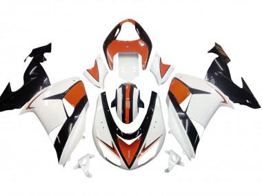 Großhandel Kawasaki ZX10R Motorrad Verkleidung 2006-2007 - Weiss Orange Schwarz