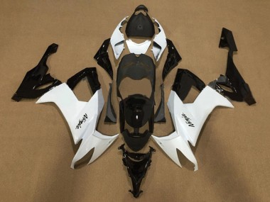 Großhandel Kawasaki ZX10R Motorrad Verkleidung 2008-2010 - Weiss Glanzendes Schwarz