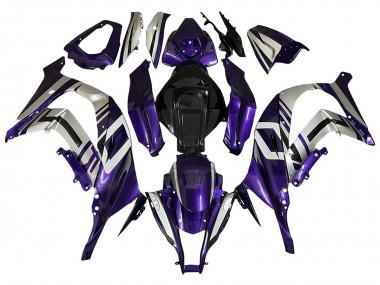 Großhandel Kawasaki ZX10R Motorrad Verkleidung 2008-2010 - Lila Silber Schwarz