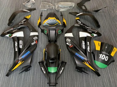 Großhandel Kawasaki ZX10R Motorrad Verkleidung 2011-2015 - Matt Schwarz Weiss Gelb Grun Elf Trick Star Frtr 100