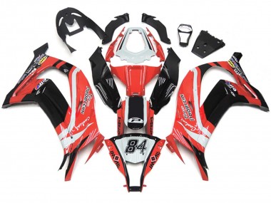 Großhandel Kawasaki ZX10R Motorrad Verkleidung 2011-2015 - Weiss Rot Glanzendes Schwarz Pedercini 84