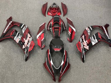 Großhandel Kawasaki ZX10R Motorrad Verkleidung 2016-2020 - Kastanienbraun Rot Weiss Glanzendes Schwarz