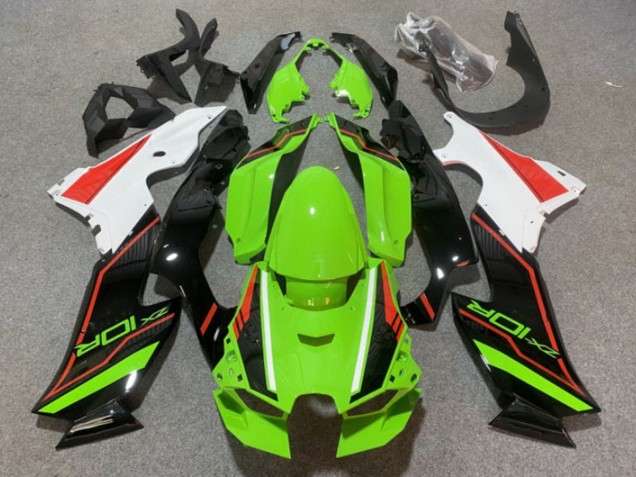 Großhandel Kawasaki ZX10R Motorrad Verkleidung 2021-2025 - Grun Schwarz Orange Weiss