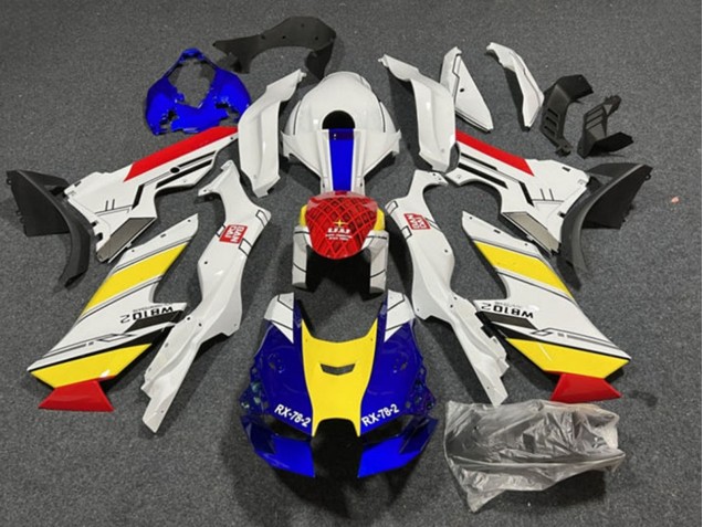 Großhandel Kawasaki ZX10R Motorrad Verkleidung 2021-2025 - Weiss Blau Rot Gelb