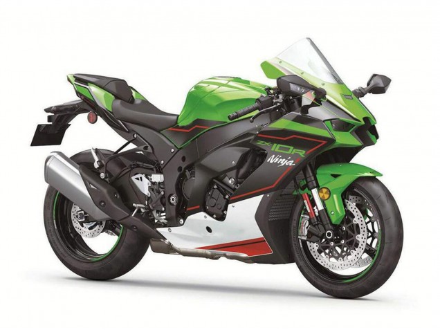 Großhandel Kawasaki ZX10R Motorrad Verkleidung 2021-2025 - Grun Schwarz Weiss Rot Ninja