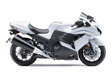 Großhandel Kawasaki ZX14R ZZR1400 Motorrad Verkleidung 2012-2024 - Weiss Matt Schwarz