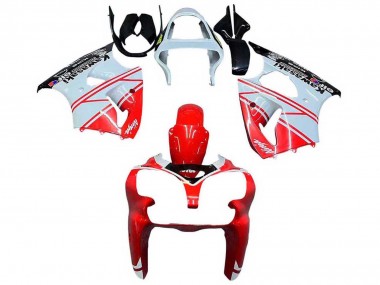 Großhandel Kawasaki ZX6R Motorrad Verkleidung 2000-2002 - Weiss Rot Schwarz