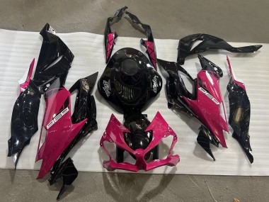 Großhandel Kawasaki ZX6R Motorrad Verkleidung 2019-2022 - Glanzendes Schwarz Rosa Ninja