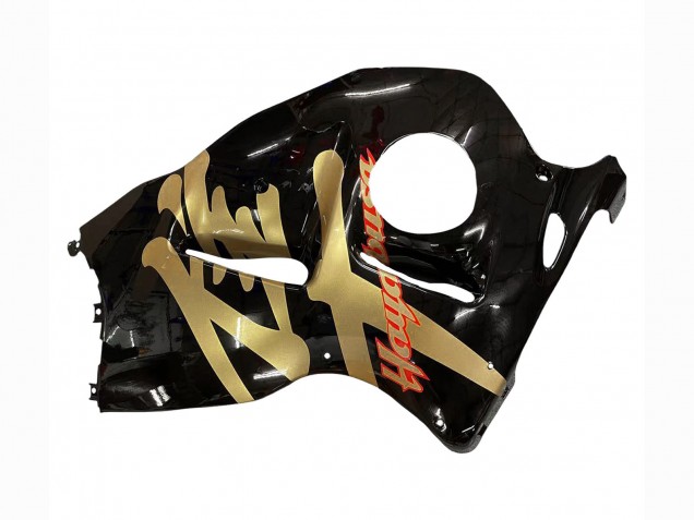 Großhandel Suzuki GSXR 1300 Hayabusa Motorrad Verkleidung 1996-2007 - Glanzendes Schwarz Gold Hayabusa