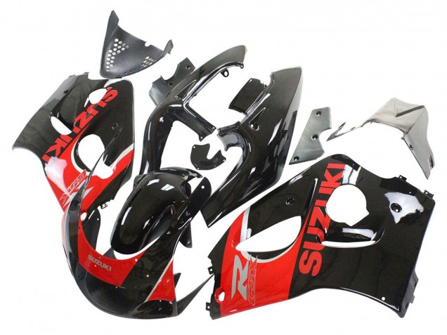 Großhandel Suzuki GSXR 600 / GSXR 750 Motorrad Verkleidung 1996-2000 - Schwarz Rot