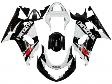 Großhandel Suzuki GSXR 600 / GSXR 750 Motorrad Verkleidung 2001-2003 - Weiss Glanzendes Schwarz Rot